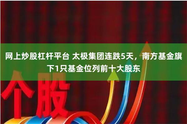 网上炒股杠杆平台 太极集团连跌5天，南方基金旗下1只基金位列前十大股东